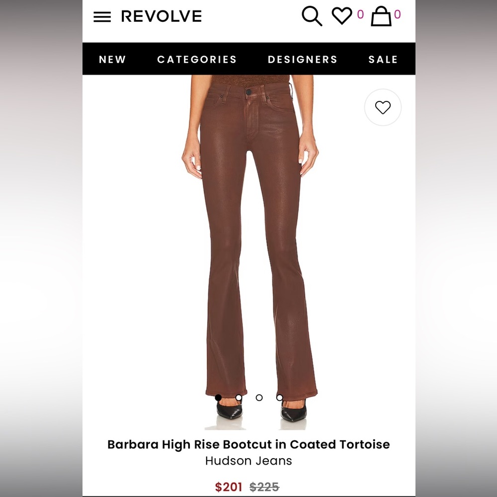 Hudson coated denim - tortoise